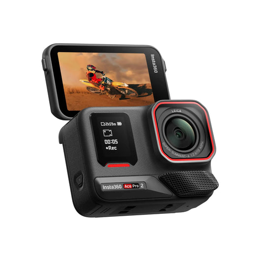 Cámara deportiva Insta360 Ace Pro 2 - 8K, Lente Leica, 180 min de Autonomía, HDR Activo, Negro