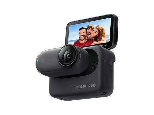 Cámara deportiva Insta360 GO 3S - 4K, 128GB, Estabilización FlowState, Pantalla Abatible 2.2", Negro Medianoche