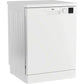 Lavavajillas Beko DVN05320W - 60 cm, 13 servicios, 5 programas, blanco, libre instalación