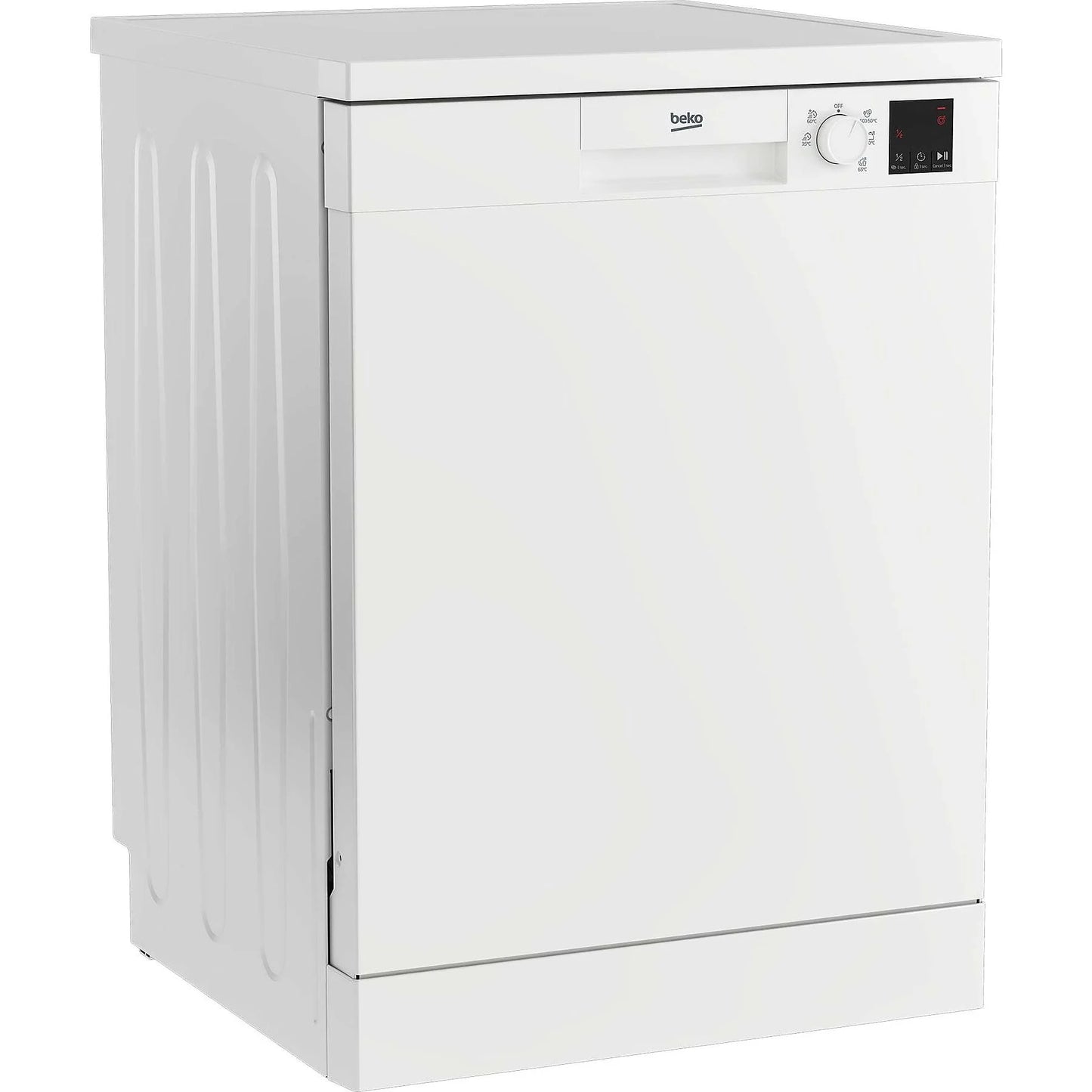Lavavajillas Beko DVN05320W - 60 cm, 13 servicios, 5 programas, blanco, libre instalación