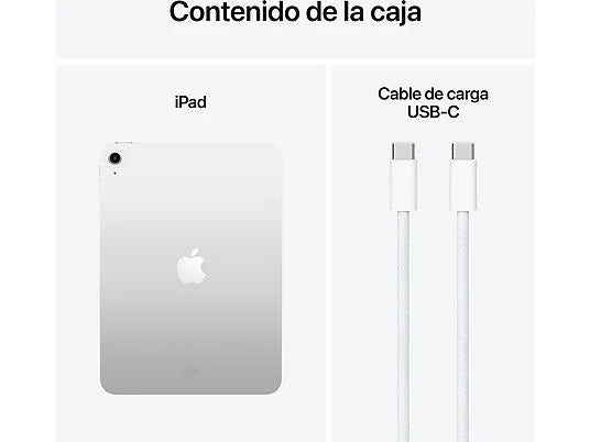 Apple iPad (11.ª generación) - 10.9" Retina, 256 GB, Wi-Fi, Chip A16 Bionic, plata