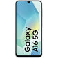 SAMSUNG Galaxy A16 5G (128 GB) en color Gris con 4 GB de RAM, pantalla de 6.7", procesador Exynos 1330 (5 nm) y batería de 5,000 mAh
