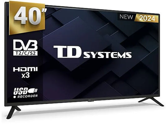 TD SYSTEMS TV DLED 40" Full HD (PRIME40C19F) - Color Negro