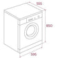 Lavadora Teka WMK 40940 WH - 9 kg, 1400 rpm, Motor Inverter, Vapor, Blanco