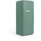 Frigorífico Retro CREATE 281L - 160 cm Alto, Una Puerta, Estilo Años 50, Verde