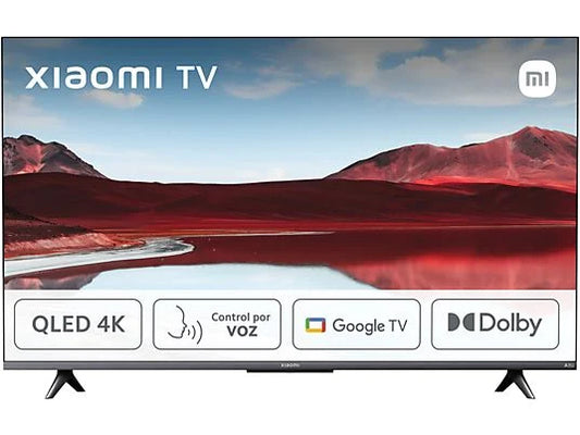 Xiaomi TV A Pro 2025 - Smart TV QLED 4K de 43", Procesador Quad A55, Google TV, Negro