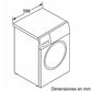 Lavadora Bosch WGE03200ES Serie 2 - 8 kg, 1200 rpm, Motor EcoSilence, Higiene Plus, Blanco