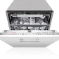 Lavavajillas integrable LG DB365TXS - 60 cm, 14 servicios, 10 programas, QuadWash™, inox