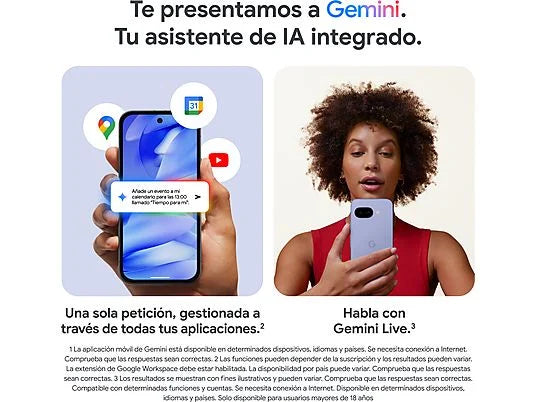 Smartphone Google Pixel 9a 256GB 8GB RAM Iris con Gemini integrado