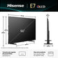 Hisense TV QLED 50" 4K UHD (50E7Q) con IA 4K Upscaler, Modo Juego Plus y Sensor de Luz - Color Negro