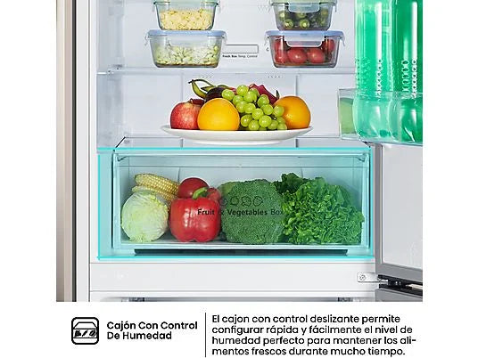 Frigorífico Combi Hisense RB390N4DWD - 304L, 186 cm, No Frost, Multi Air Flow, Blanco