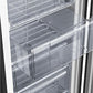 Congelador Vertical CHiQ FSD160D4E - 145L, 126 cm Alto, 5 Cajones, Clase E, Quick Freeze, Metálico Oscuro