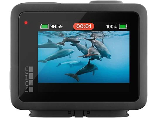 Cámara deportiva GoPro HERO - 4K, 12 MP, HyperSmooth, Sumergible 5m, Negro