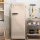 Frigorífico Retro CREATE 281L - 160 cm Alto, Una Puerta, Estilo Años 50, Beige