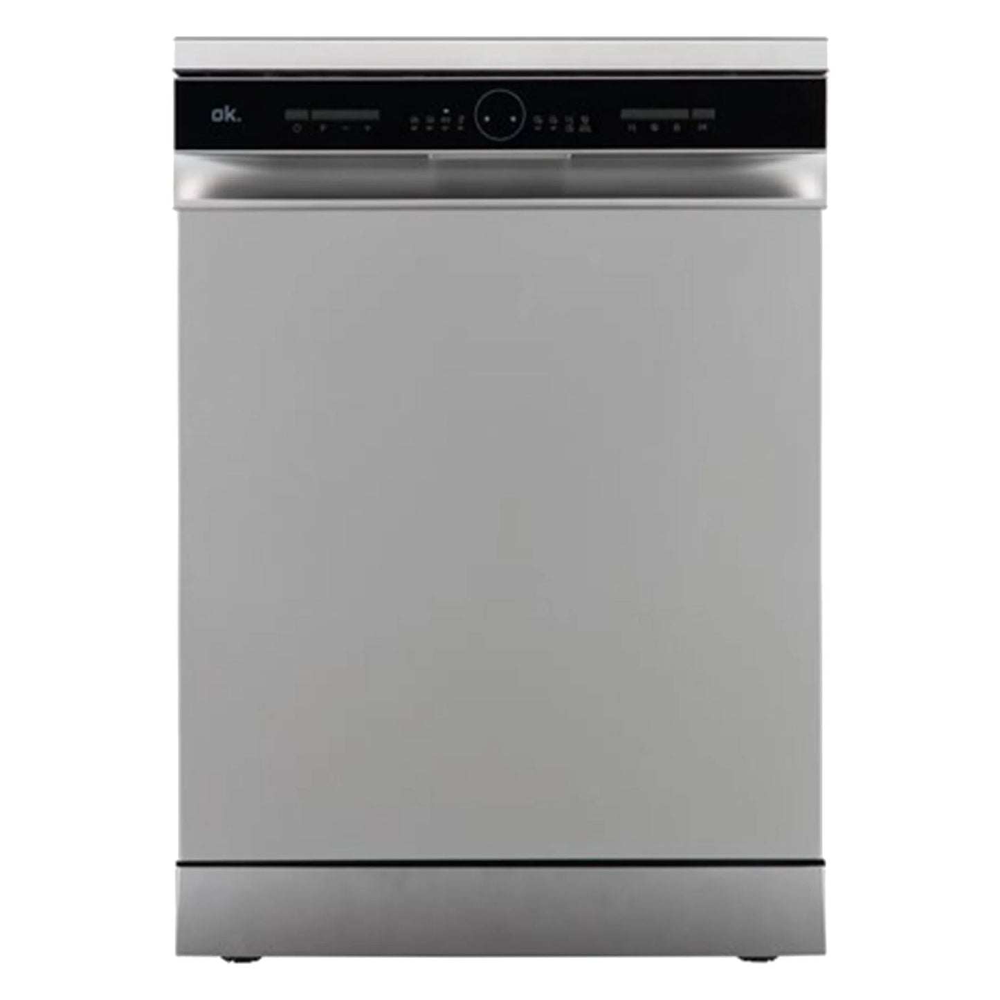 Lavavajillas OK. ODW 6071-1 E FS S - 60 cm, 13 servicios, 6 programas, plata, libre instalación