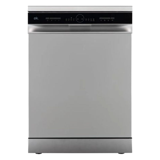 Lavavajillas OK. ODW 6071-1 E FS S - 60 cm, 13 servicios, 6 programas, plata, libre instalación