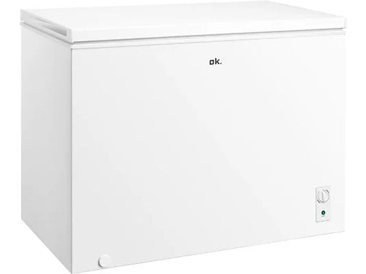 Congelador Horizontal ok. OFZ 181 E W - 293L, 4 Estrellas, 84.8 cm de Alto, Control Mecánico, Blanco