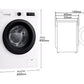 Lavadora LG F4X1009NWK - 9 kg, 1400 rpm, AI Direct Drive™, Steam™, Blanco Marfil