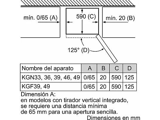 Frigorífico Combi Bosch KGN36VIEA - 326L, 186 cm Alto, No Frost, Cajón VitaFresh, Inox Antihuellas