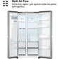 Frigorífico Americano LG GSLC41PYPE - 638L, 179 cm, No Frost, Disp. Agua y Hielo, Inox Antihuellas