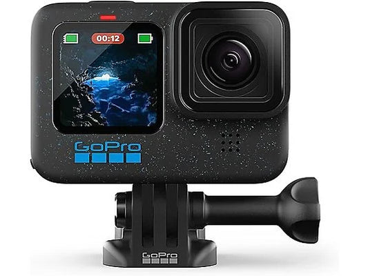 GoPro HERO12 Black + Bundle de Accesorios - 5.3K, HyperSmooth 6.0, HDR, Sumergible 10m, Negro