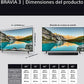 Sony Bravia 3 43S35 - TV LED 43" 4K HDR, Google TV, Procesador X1, Dolby Atmos