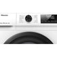 Lavadora Hisense WF1Q8041BW - 8 kg, 1400 rpm, Eficiencia A-20%, Motor Inverter, Vapor, Blanco
