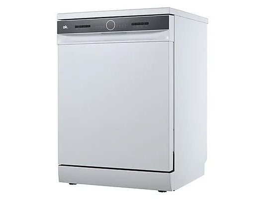 Lavavajillas OK. ODW 6061-1 E FS W - 59 cm, 13 servicios, 6 programas, blanco, libre instalación