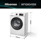 Lavadora Hisense WF1Q8041BW - 8 kg, 1400 rpm, Eficiencia A-20%, Motor Inverter, Vapor, Blanco