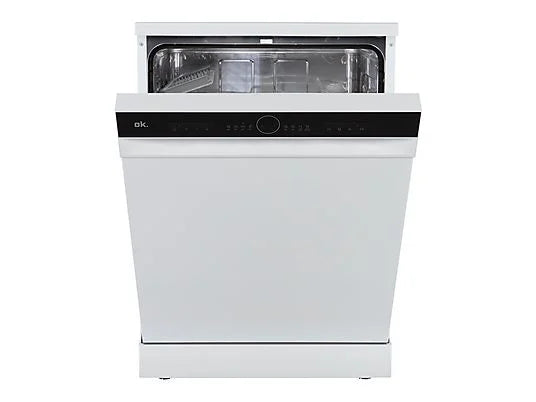 Lavavajillas OK. ODW 6061-1 E FS W - 59 cm, 13 servicios, 6 programas, blanco, libre instalación