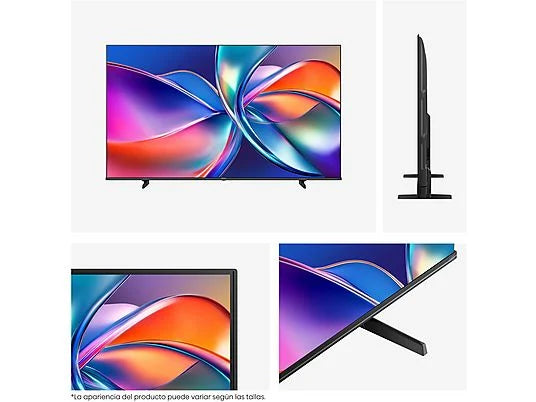 Hisense TV QLED 55" 4K UHD (55E7Q) con IA 4K Upscaler, Modo Juego Plus y Sensor de Luz - Color Negro