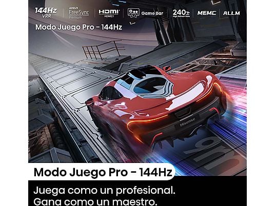 Hisense TV QLED 100" (100E7NQ Pro) con 144Hz, Dolby Vision IQ, Dolby Atmos, y Subwoofer Integrado - Color Negro