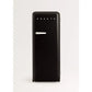 Frigorífico Retro CREATE 281L - 160 cm Alto, Una Puerta, Congelador, Estilo Años 50, Negro