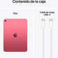 Apple iPad (11.ª generación) - 10.9" Retina, 128 GB, Wi-Fi, Chip A16 Bionic, rosa