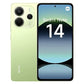 Xiaomi Redmi Note 14 (128 GB) en Verde Lima con 6 GB de RAM, pantalla 6.67" AMOLED FHD+, procesador MediaTek Helio G99-Ultra, y batería de 5500 mAh