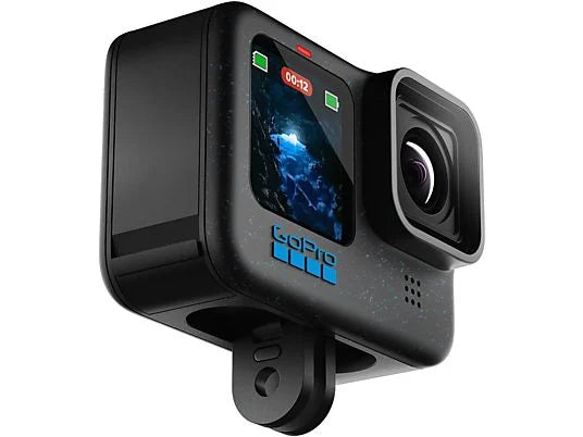 Cámara deportiva GoPro HERO12 Black - 5.3K, 27 MP, HyperSmooth 6.0, Sumergible 10m, Negro