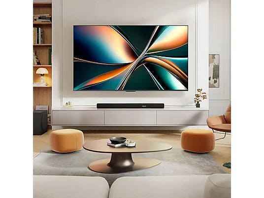 Hisense TV Mini LED 100" 4K UHD (100U7Q) con Subwoofer Integrado, 144 Hz, Hi-View IA Pro, Dolby Vision IQ y Dolby Atmos - Color Negro