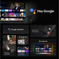TD SYSTEMS TV DLED 43" 4K UHD (M43C21GLE) con Smart TV, Google TV, y Control por Voz (Hey Google) - Color Negro