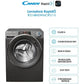 Lavadora Candy RapidÓ RO1484DWMCRT/1-S - 8 kg, 1400 rpm, Clase A, Motor Inverter, Wi-Fi, Antracita