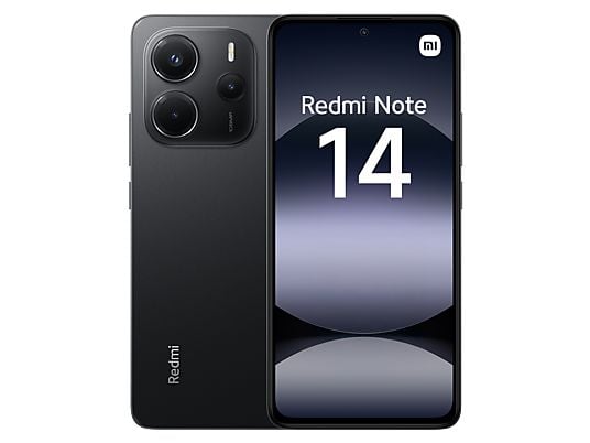 Xiaomi Redmi Note 14 (256 GB) en Negro Medianoche con 8 GB de RAM, pantalla 6.67" AMOLED FHD+, procesador MediaTek Helio G99-Ultra y batería de 5500 mAh