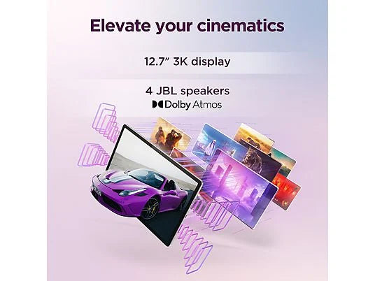 Tablet Lenovo Idea Tab Pro - 12.7" 3K, 128 GB, 8 GB RAM, MediaTek Dimensity 8300, pantalla mate, gris, incluye lápiz digital