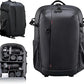 Mochila para cámara ULANZI BP09 - 22L, Soporte Trípode, Portátil 16", Acceso Rápido, Impermeable, Negro