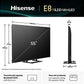 Hisense TV LED 43" 4K UHD (43A6Q) con IA 4K Upscaler, Modo Juego Plus, y Control por Voz - Color Negro