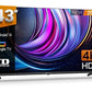 TD SYSTEMS TV DLED 43" 4K UHD (PRIME43C21GLE) con Smart TV, Google TV, y Control por Voz (Hey Google) - Color Negro