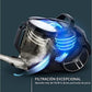 Aspirador sin bolsa Rowenta Compact Power XXL RO4B75 - 900W, 2.5L, Kit Especial Mascotas, Filtrado HEPA, Negro