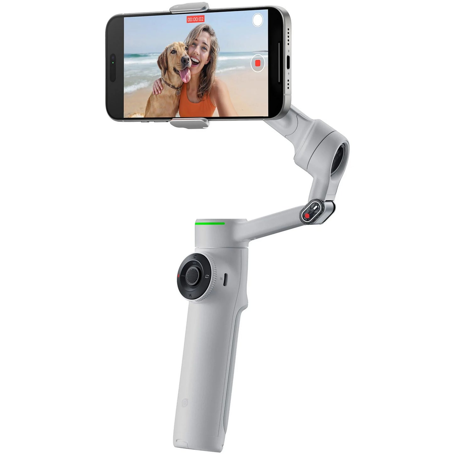 Insta360 Flow 2 Pro Creator Kit - Gimbal para Smartphone con IA, 10h Autonomía, Deep Track 4.0, Gris