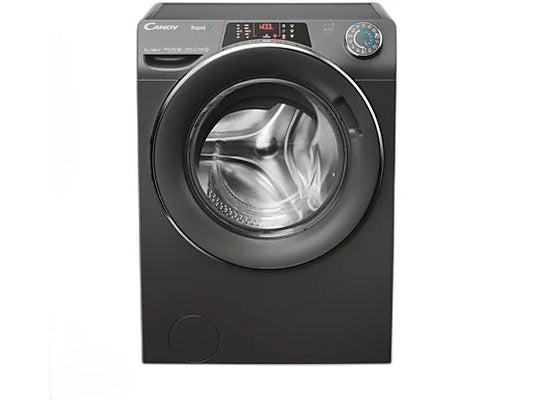 Lavadora Candy RapidÓ RO1484DWMCRT/1-S - 8 kg, 1400 rpm, Clase A, Motor Inverter, Wi-Fi, Antracita