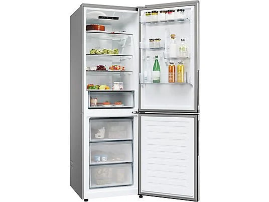 Frigorífico Combi Candy CNCQ2T618EX - 355L, 185 cm Alto, No Frost Total, App hOn, Inox