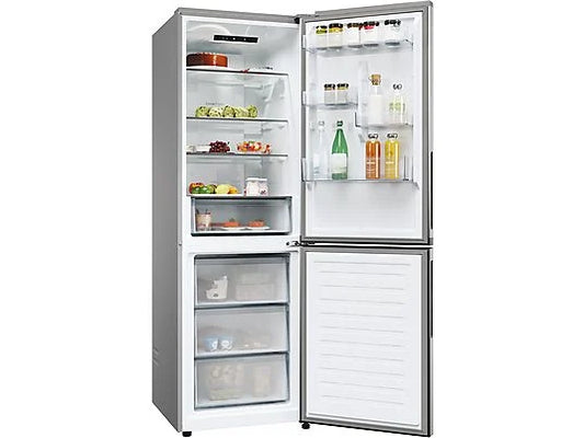 Frigorífico Combi Candy CNCQ2T618EX - 355L, 185 cm Alto, No Frost Total, App hOn, Inox