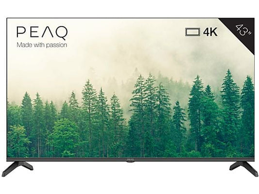 PEAQ PTV 43GU-5024T - TV DLED 43" 4K UHD, Google TV, Dolby Audio, HDR10, Negro